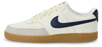 Nike Court Vision HM9862 Men's Low Shoe, Sail Midnight Navy Gum Light Brown, 40 EU