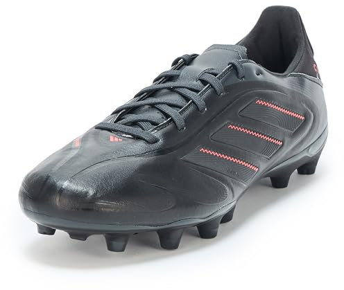 adidas Unisex Copa Pure 3 League Firm Multi Ground Sneaker, Black/Carbon/Lucid Red, 5.5 US Men