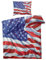 Bettwäsche 135x200 Amerikanische Flagge - USA Flagge Bettbezug 135 x 200 2er Set, Weiche & Angenehme Mikrofaser Bettbezüge & Kissenbezug 80x80, Bettwäsche-Sets mit Reißverschluss C#-230