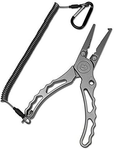 VEXDOSLE Lure Clamp Fishing Pliers Multifunctional Road Pliers Wire Cutters Control Fish Fishing Hook Pliers Split Ring Pliers Fishing Gear Lure Pliers