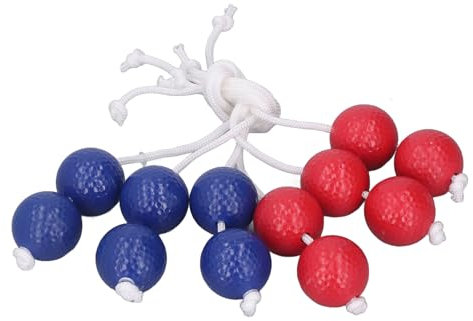 Golf Ladder Balls, 3 Red 3 Blue Golf Ladder Toss Balls Ladder Toss Bolo Replacement Set for Outdoor Lawn Yard Beach Game