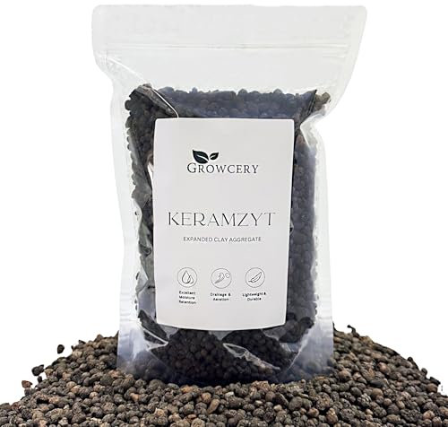 Premium Keramzyt For Plant Pots - Expanded Clay Aggregate 4mm - 10mm | Superior Drainage, Moisture Retention & Lightweight, Eco-Friendly Growing Medium for Enhanced Root Aeration & Plant Health (2L)