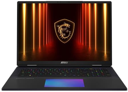 MSI Titan 18 HX AI A2XWJG 18 UHD+ Mini LED 120Hz, Gaming Laptop Computer - Core Black, Intel Core Ultra 9 285HX 2.1GHz; NVIDIA GeForce RXT 5090 GPU 24GB GDDR7; 64GB DDR5 RAM; 2 x 2TB NVMe SSD