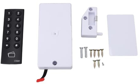 Schrank-Passwortsperre Smart Sensitive Touch Keypad Elektronische Schubladenverriegelung mit Karte für Schließfach Aktenschrank Schwarz