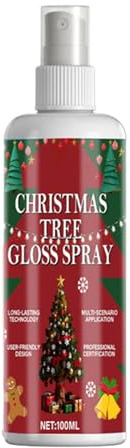 Künstlicher Weihnachtsbaum Spray | 100ML Sprühnebel für Glanz und Dekoration,Langanhaltender und aufhellender Dekorationsnebel - für Weihnachtskränze Hausfenster Festliche Dekoration