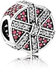 PANDORA - Encantos de plata de Murano cristal PANDORA motivo trébol relojesde 790927