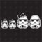 speedwerk-motorwear Star Wars Family with 2 Little Girls - Sticker, Aufkleber, Autoaufkleber, Familienaufkleber, Familie, Auto