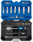 Draper 16443 1/4-Inch Square Drive Metric Socket 25 Piece Set