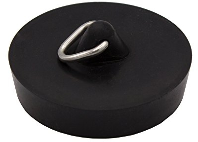 VARIOSAN Ventilstopfen für Waschbecken 11909, 38,5 mm, PVC, schwarz