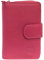 LOLUNA® Porte-Monnaie Cuir Fermeture hermétique - Portefeuille - Compagnon - spacieux et Fonctionnel pour Ranger 9 Cartes - Billet - Monnaie - identité - permis - Idée Cadeau pour Femme - Fuchsia