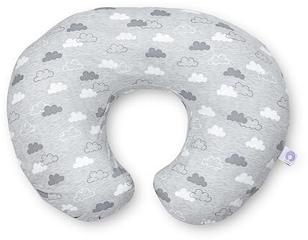 Boppy Stillkissen für Säuglinge 0+ Monate, Ergonomische Form mit Miracle Middle Insert - Stillkissen und Babynest fürs Stillen, Sitzkissen Baby, 1 Stück (1er Pack)