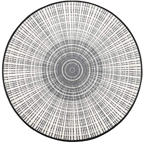 wash+dry Cascara Grey Fußmatte, Polyamid, grau, 85x85cm