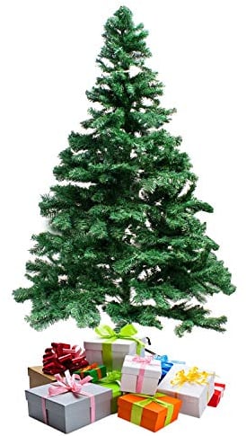 FineHome Künstlicher Weihnachts Tannenbaum Weihnachtsbaum 120cm-150cm-180cm Christbaum inkl Stände, Farben:Grün, Größen:150cm