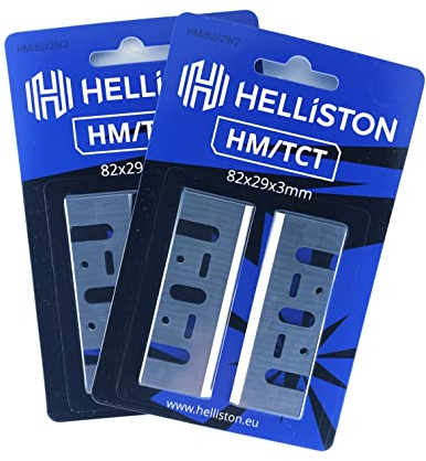 HM Irons/Planer Blades 82 mm for Bosch Makita Ryobi Tungsten Carbide 82 x 29 x 3 mm (2 Sets = 4 Planer Irons)