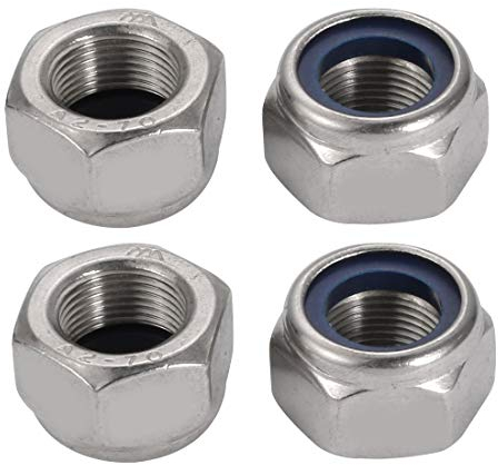 4 Stück M20 x 1,5 mm nicht metrisch Feingewinde 304 Edelstahl Sicherungsmuttern