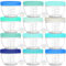 Youngever Lot de 18 Pot de Conservation Bebe 180ML, Petit Pot Bébé, Repas de Bébé Boîtes de Conservation (Coastal)
