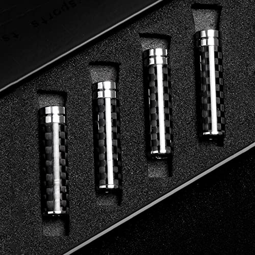 ontto 4 Stücke Kohlefaser Türverriegelungsstift Abdeckung Auto Bolzen Türschloss Stick Pin Cap Fall Dekoration Abdeckung Passt für BMW E46 E90 E60 E39 F30 F10 e36 F20 G30 G20 G05 Auto Zubehör