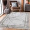 carpet city Teppich-Läufer Wohnzimmer - 80x300 cm Kurzflor Grau Golden - Bordüre, Mäander, Stein-Optik - Moderne Flur-Teppiche Flachflor - Deko Schlafzimmer