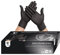 OneProtek Gants jetables noir en nitrile - Boîte de 100 Gants Nitrile - Taille M (Moyenne) - Sans latex - Résistants et Multi-usages - Protection contre les produits chimiques
