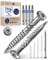 Vis de Terrasse 5x80 en Acier Inoxydable C1 - 1000 Vis à Bois Torx 5mm d'Épaisseur, 80mm de Long - Acier Inoxydable Durci Avec 4 Embouts