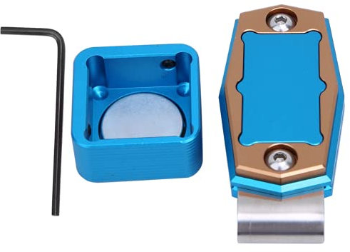 Clasken Custodia per Gesso da Biliardo, Porta gessetti Portatile con Punta per Stecca Professionale per Accessori da Biliardo per Biliardo(Blu)