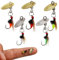 Dovesun Fliegenfischen Köder Angelköder Fliegenfischen Fliegen zum Nassfischen Fliegen zum Fischen Köder mit Angeln Spinner für Bass Sonnenbarsch, Hecht 14# 5pc