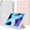 4UBonLife Case for iPad 6th / 5th Generation 9.7 inch 2018 2017 with Pencil Holder, Compatible with iPad Air 2/1, Slim Lightweight Soft TPU Case, Translucent Frosted Back Cover Shell, Pink