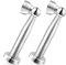 KOLAKO Mangetic Door Stop, 7 Inch Long Door Stopper for Skirtings, Stainless Steel, Wall Floor Mount Heavy Duty Soft Catch Magnet Door Holder Brushed, Magnetic Doorstops 2 Pack