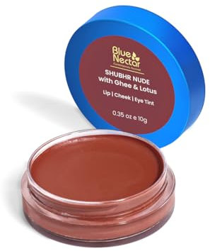 Blue Nectar Lip Tint Stain for Sheer Nude Tinted Lips | Hydrating Lip Tint, Color Infused, with Shea Butter for Natural Looking Finish (10g)