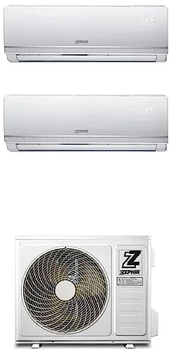 ZDUO 9000 + 12000 wifi - Climatizzatore Dual Split, Inverter, 9+12 Btu, Classe A++/A+
