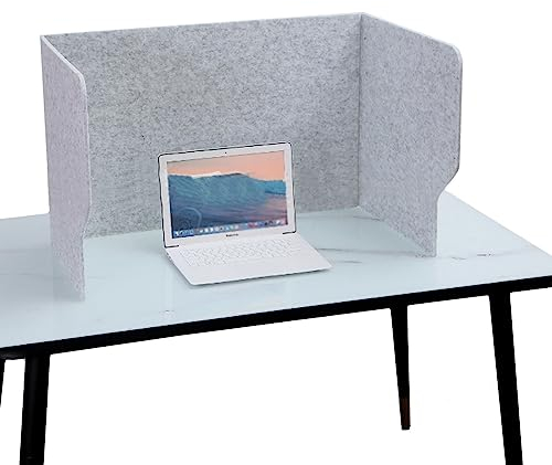 Schreibtisch Trennwand Filz, Mehrzweck-Unterteilung 60/80/100cm, Privacy Divider Shield, Drahtloch 20cm, Leicht Und Tragbar, Gesteigerte Effizienz, Für Computer/Schreibtisch/Wohnzimmer