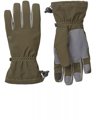 SEALSKINZ Drayton Wasserdichter leichtgewichtiger Stulpenhandschuh, Olivgrün, XXL