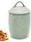 NIXBYO Large Dog Treat Container Airtight, Cute Dog Treat Jar with Lids,Rustic Dog Treat Storage Container, Ceramic Cat Food Jars for Kitchen Counter, Green