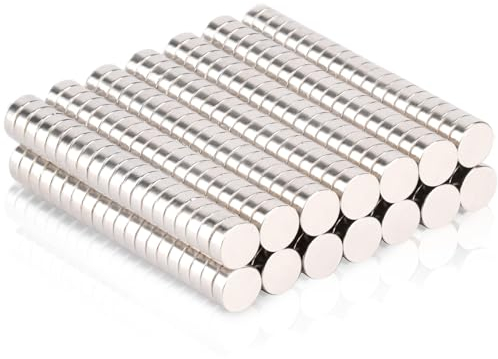 MIN CI 4x1.5mm Imanes de Neodimio, 280pcs Pequeños Redondos Imanes, Planos Magnets para Pizarra Magnética, Imanes Potentes n52 Imanes para Mosquiteras