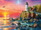 Ravensburger Puzzle 12000217 - Leuchtturm am Abend - 500 Teile Puzzle für Erwachsene und Kinder ab 12 Jahren,
