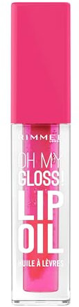 Rimmel Oh My Gloss!, 003 Berry Pink, Olio per Labbra, Non-Appiccica, Boost di Idratazione, Idratante e Comfortevole, Facile da Applicare, Formula Vegana, 6ml