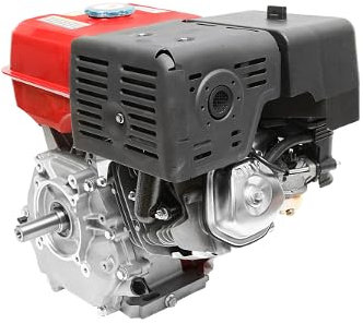 Motore a Scoppio 13 CV, Motore a Benzina 4 Tempi 389cc con Albero cilindrico Ø 25 mm e, Avviamento a Strappo Breckner Germany