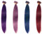 25 ciocche extension cheratina Socap 50 cm Capelli lisci naturali colore VIOLA