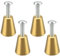 Hocadrv 4 Stück Schubladenknopf Möbelknöpfe Gold Messing Schrankknöpfe mit Schrauben Dekorative Möbelknöpfe für Kleiderschrank Badezimmer Kommoden Schubladen(20MM)