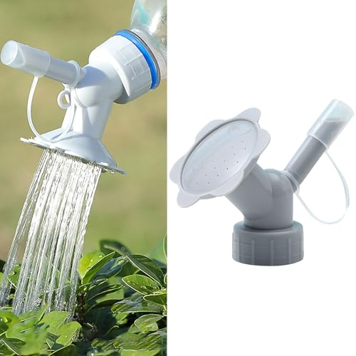 Generic Irrigatore 2 in 1 con tappo a bottiglia, grigio