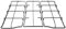 FIGEVIDA Kit 3 Griglie per cucina piano cottura 5 fuochi a gas - 3546169024-3546170014 - 3546169016 - P4488/KIT per Electrolux Rex Zanussi Aeg