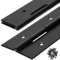 2Pack Heavy Duty Piano Hinge 24 Inch Stainless Steel Piano Hinge Black Continuous Hinge with Hole for Cabinets Boat Marine Door Box French Window Woodworking, 0.047 Leaf Thickness, 3'' Open Width