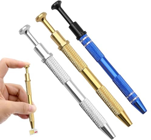 Piercing Ball Grabber,3 PCS Piercing Assistant Pen Piercing Grabber,4 Claw Design Piercing Clamp,Piercing Ball Holder Tool for IC Chip Electronic Components Small Parts Screws Nails Bolts Nuts Diamond