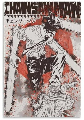 CDCWAAAD Chainsaw Man Singer Music Album Movie Poster Wall Newspaper Decoration Bedroom Living Room Art Painting 16x24inch(40x60cm) Unframe-style