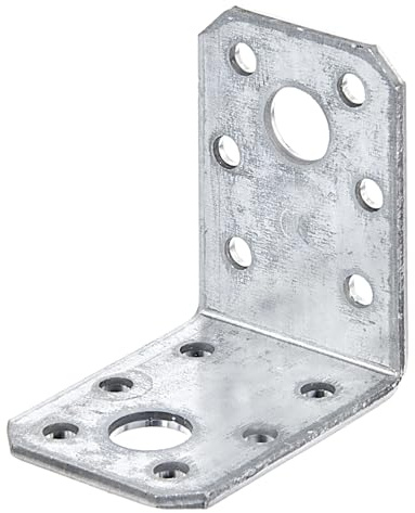 Alberts 846527 Winkelverbinder | sendzimirverzinkt | 50 x 50 x 35 mm | 150er Set