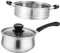 GREENADSCAPE 1juego Cacerola De Acero Inoxidable De Vaporera Olla Multifuncional Para Leche Sopas y Fideos Instantáneos Compatible Cocina De Inducción y Gas