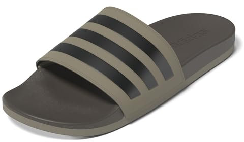 adidas Unisex Adilette Comfort Slides Flip-Flop, Blanch Cargo/core Black/Earth strata, 10 UK