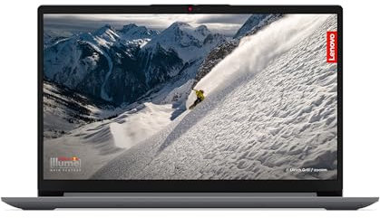 Lenovo IdeaPad 1 Gen 7 - Ordenador Portátil 15.6 FHD (AMD Ryzen 5 7520U, 16GB RAM, 512GB SSD, AMD Radeon 610M Graphics, Wi-Fi 6, Sin Sistema Operativo) Gris - Teclado QWERTY Español