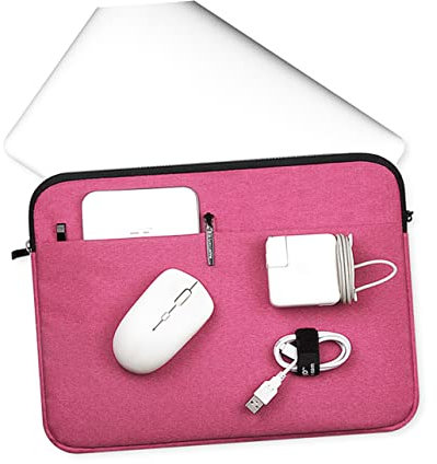 CAXUSD Housse Pour Ordinateur Portable Protection Antichoc Avec Deux Fermetures Éclair