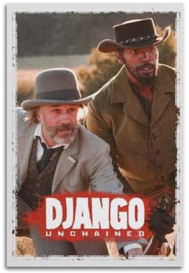 MUYAXCZEA Filmposter, Django, unkettetes Poster, dekoratives Gemälde, Leinwand, Wandposter und Kunstdruck, modernes Familienschlafzimmer, Dekoration, Poster, 20 x 30 cm